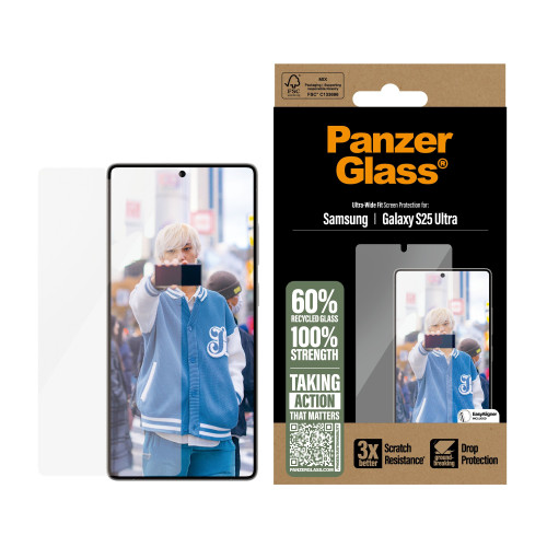 PanzerGlass Ultra Wide Fit Proteção de ecrã transparente Samsung 1 unidade(s)