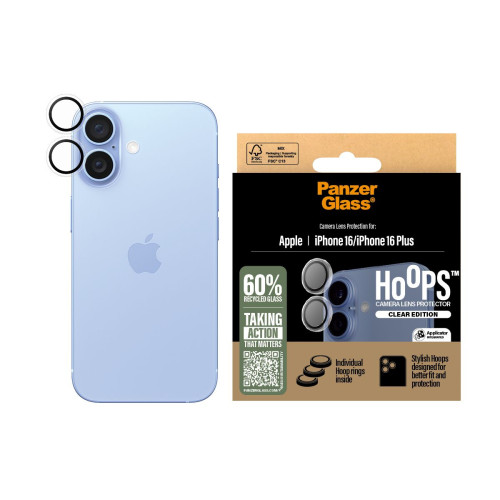 PanzerGlass PG Hoops TP iPhone 16 6.1 6.7Inch Proteção de ecrã transparente Apple 1 unidade(s)