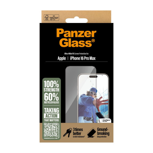 PanzerGlass PG Scrn iPhone 16 6.9Inch Pro UWF Proteção de ecrã transparente Apple 1 unidade(s)