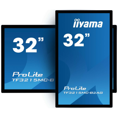 iiyama ProLite TF3215MC-B2AG monitor de ecrã 80 cm (31.5") 1920 x 1080 pixels Full HD LED Ecrã táctil Quiosque Preto