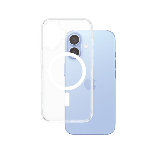 PanzerGlass PG HardCase White MagS iPhone 16 6.1Inch capa para telemóvel Transparente