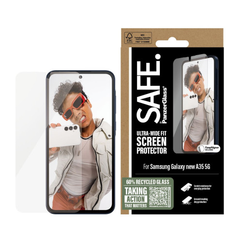 PanzerGlass SAFE BY SCREEN Proteção de ecrã transparente Samsung 1 unidade(s)