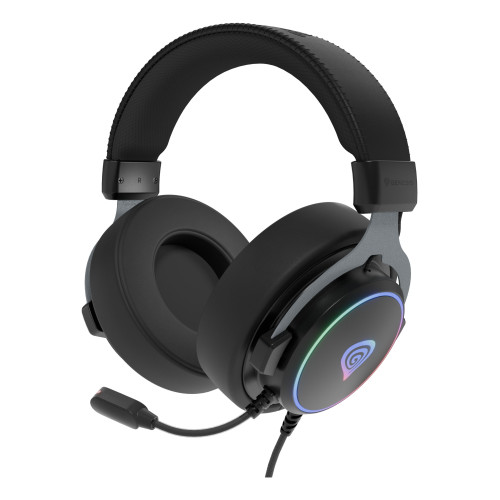 GENESIS Neon 764 Auscultadores Com fios Fita de cabeça Jogos USB Type-A Preto