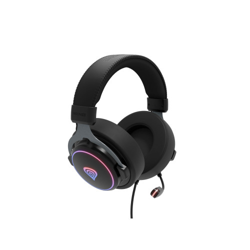 GENESIS Neon 764 Auscultadores Com fios Fita de cabeça Jogos USB Type-A Preto
