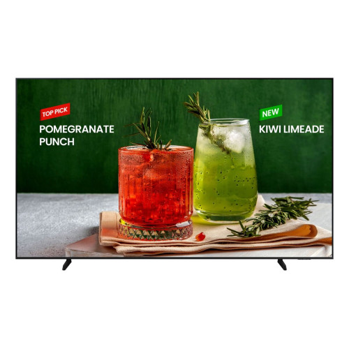 Samsung LH98BEDHLGUXEN ecrã de sinalização Plasma digital 2,49 m (98") Wi-Fi 4K Ultra HD Preto, Grafite Processador built-in