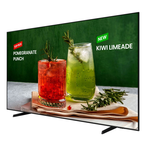 Samsung LH98BEDHLGUXEN ecrã de sinalização Plasma digital 2,49 m (98") Wi-Fi 4K Ultra HD Preto, Grafite Processador built-in