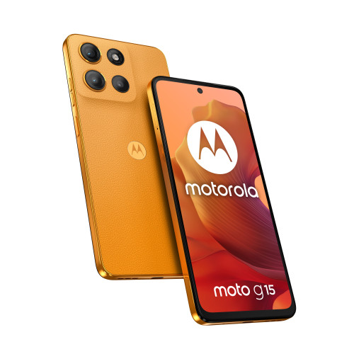 Motorola moto g15 17,1 cm (6.72") Dual SIM Android 15 4G USB Type-C 8 GB 256 GB 5200 mAh Laranja
