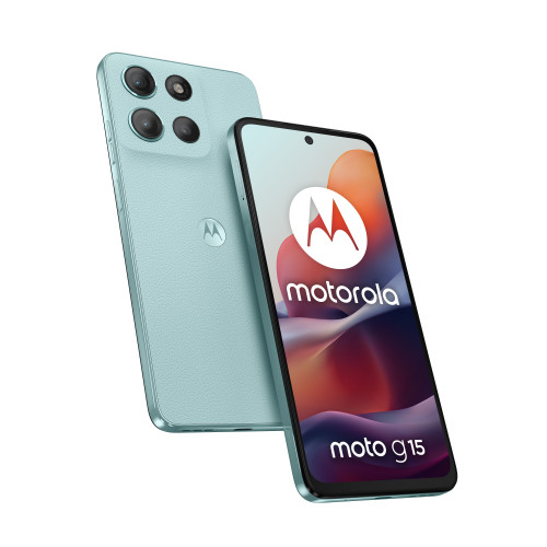 Motorola moto g15 17,1 cm (6.72") Dual SIM Android 15 4G USB Type-C 8 GB 512 GB 5200 mAh Azul Claro