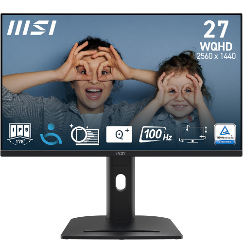 MSI Pro MP275QPG monitor de ecrã 68,6 cm (27") 2560 x 1440 pixels Wide Quad HD LCD Preto