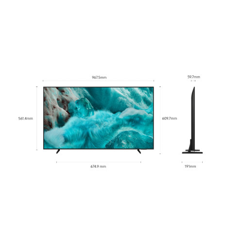 Samsung TQ43Q7FAAU 109,2 cm (43") 4K Ultra HD Smart TV Wi-Fi Preto