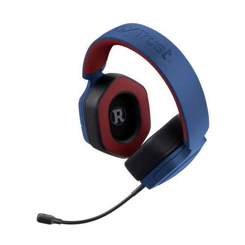 Trust GXT492SM Carus Auscultadores Com fios Fita de cabeça Jogos Azul, Vermelho