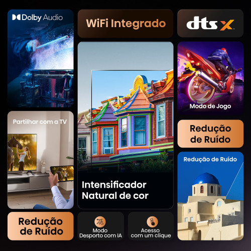 Hisense 40A4Q TV 101,6 cm (40") HD Smart TV Wi-Fi Preto 200 cd m²