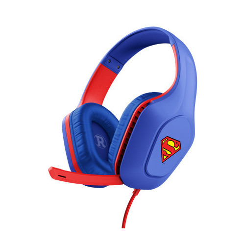 Trust GXT 415SM Zirox Auscultadores Com fios Fita de cabeça Jogos Azul, Vermelho