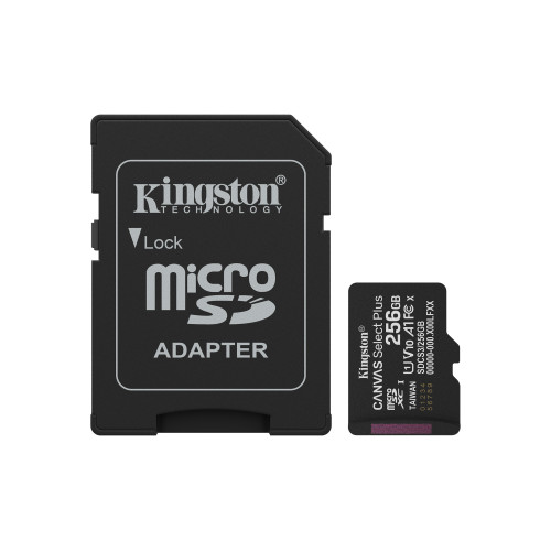 Kingston Technology Canvas Select Plus Gen3 256 GB MicroSDXC UHS-I Classe 10