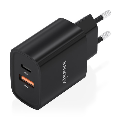 AISENS A110-0953 carregador de dispositivos móveis Universal Preto AC Carregamento rápido Interior