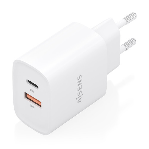 AISENS A110-0952 carregador de dispositivos móveis Universal Branco AC Carregamento rápido Interior