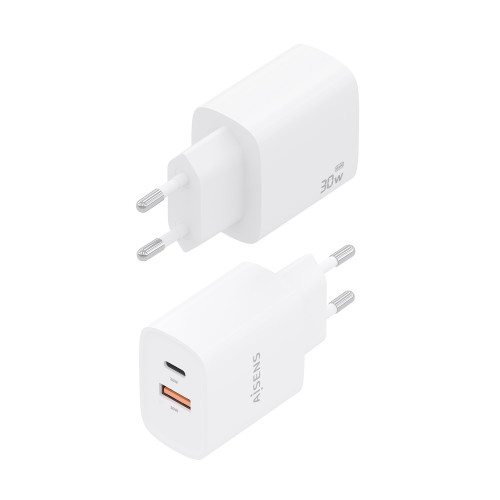AISENS A110-0952 carregador de dispositivos móveis Universal Branco AC Carregamento rápido Interior