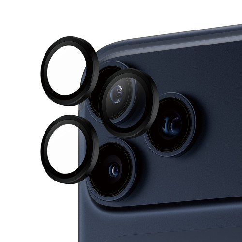 PanzerGlass ® Hoops® Black Camera Lens Protector iPhone 17 Pro | iPhone 17 Pro Max | iPhone 16 Pro | 16 Pro Max Proteção de