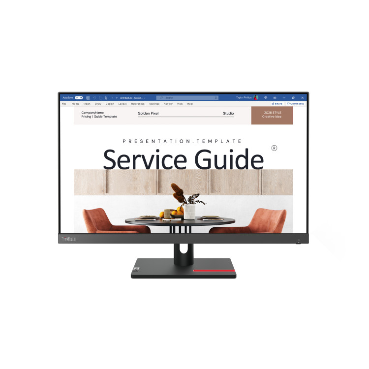 Lenovo ThinkVision S24i-30 LED display 60,5 cm (23.8") 1920 x 1080 pixels Full HD Preto