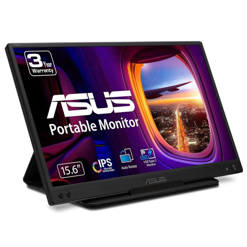 ASUS ZenScreen MB166C monitor de ecrã 39,6 cm (15.6") 1920 x 1080 pixels Full HD LED Preto ASUS ZenScreen MB166C monitor de ecrã 39,6 cm (15.6") 1920 x 1080 pixels Full HD LED Preto
