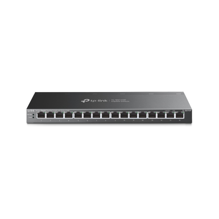 TP-Link TL-SG116P switch de rede Não-gerido Gigabit Ethernet (10 100 1000) Power over Ethernet (PoE) Preto