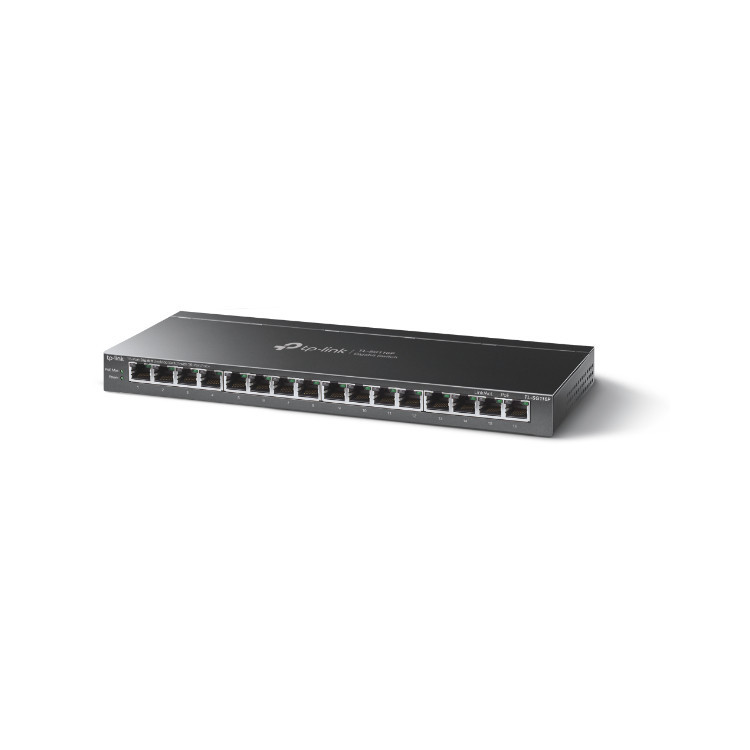 TP-Link TL-SG116P switch de rede Não-gerido Gigabit Ethernet (10 100 1000) Power over Ethernet (PoE) Preto