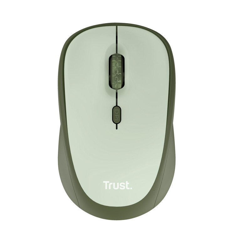 Trust Yvi+ rato Escritório Mão direita RF Wireless Ótico 1600 DPI