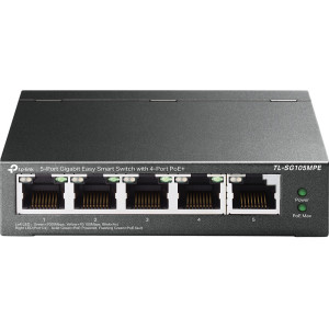 TP-Link TL-SG105MPE switch de rede L2 Gigabit Ethernet (10 100 1000) Power over Ethernet (PoE) Preto 2