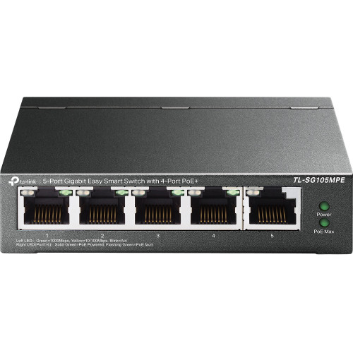 TP-Link TL-SG105MPE switch de rede L2 Gigabit Ethernet (10 100 1000) Power over Ethernet (PoE) Preto TP-Link TL-SG105MPE switch de rede L2 Gigabit Ethernet (10 100 1000) Power over Ethernet (PoE) Preto