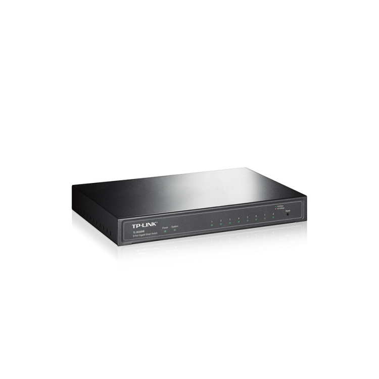 TP-Link JetStream TL-SG2008 switch de rede Gerido L2 L2+ Gigabit Ethernet (10 100 1000) Preto