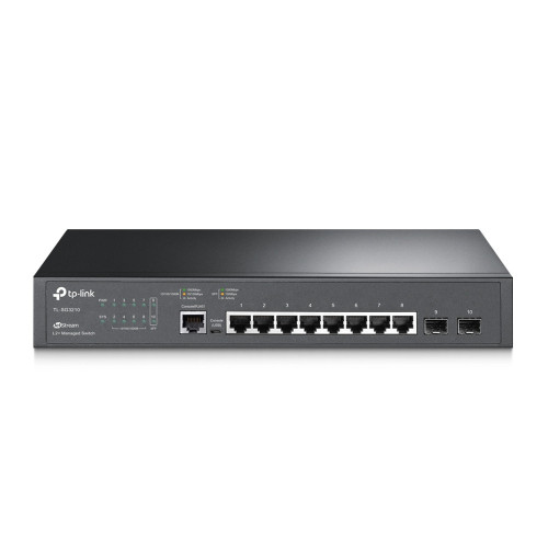 TP-Link JetStream TL-SG3210 switch de rede Gerido L2 L3 Gigabit Ethernet (10 100 1000) 1U Preto TP-Link JetStream TL-SG3210 switch de rede Gerido L2 L3 Gigabit Ethernet (10 100 1000) 1U Preto