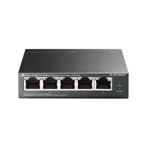 TP-Link TL-SF1005LP switch de rede Não-gerido Fast Ethernet (10 100) Power over Ethernet (PoE) Preto TP-Link TL-SF1005LP switch de rede Não-gerido Fast Ethernet (10 100) Power over Ethernet (PoE) Preto