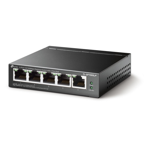 TP-Link TL-SF1005LP switch de rede Não-gerido Fast Ethernet (10 100) Power over Ethernet (PoE) Preto TP-Link TL-SF1005LP switch de rede Não-gerido Fast Ethernet (10 100) Power over Ethernet (PoE) Preto
