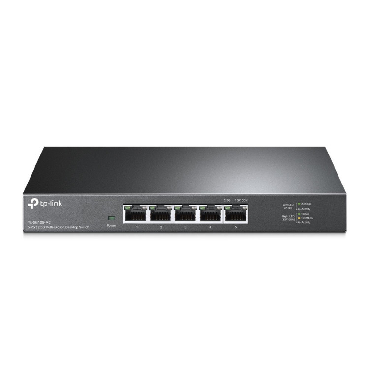 TP-Link TL-SG105-M2 switch de rede Não-gerido 2.5G Ethernet (100 1000 2500) Preto
