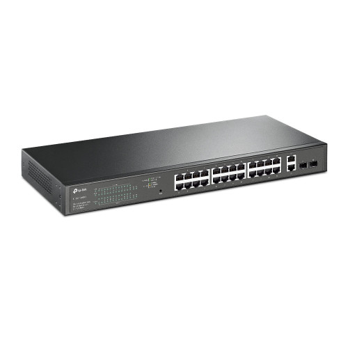 TP-Link TL-SG1428PE switch de rede Gerido L2 Gigabit Ethernet (10 100 1000) Power over Ethernet (PoE) 1U Preto TP-Link TL-SG1428PE switch de rede Gerido L2 Gigabit Ethernet (10 100 1000) Power over Ethernet (PoE) 1U Preto