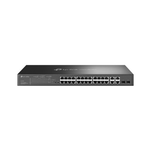 TP-Link Omada SL2428P switch de rede Gerido L2 Fast Ethernet (10 100) Power over Ethernet (PoE) 1U Preto TP-Link Omada SL2428P switch de rede Gerido L2 Fast Ethernet (10 100) Power over Ethernet (PoE) 1U Preto