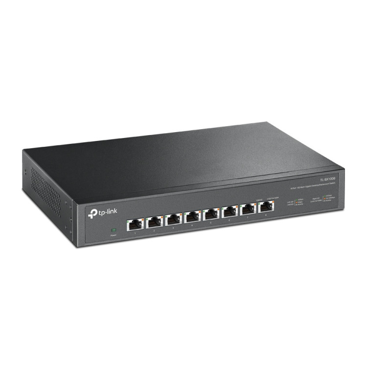 TP-Link TL-SX1008 switch de rede Não-gerido 10G Ethernet (100 1000 10000) 1U Preto