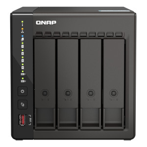 QNAP TS-453E NAS Tower Intel® Celeron® J6412 8 GB 0 TB QNAP QTS Preto