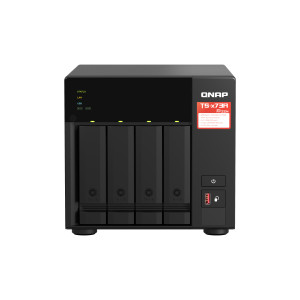 QNAP TS-473A + QSW-1105-5T Bundle Pack NAS Tower Ryzen Embedded V1500B 8 GB DDR4 0 TB QNAP Turbo System Preto 2