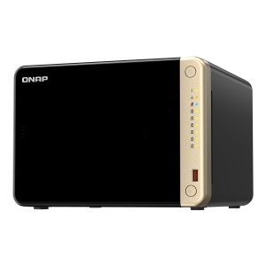 QNAP TS-664 NAS Tower Intel® Celeron® N5095 8 GB DDR4 0 TB QNAP QTS Preto, Bronze 2