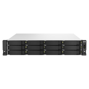QNAP TS-H1887XU-RP NAS Rack (2U) Intel Xeon E E-2336 32 GB DDR4 0 TB QuTS hero Preto, Branco