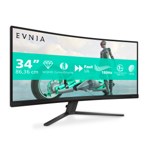Philips Evnia 34M2C3500L 00 monitor de ecrã 86,4 cm (34") 3440 x 1440 pixels Wide Quad HD LCD Preto 2