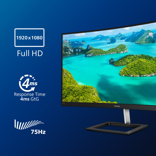 Philips E Line 322E1C 00 LED display 80 cm (31.5") 1920 x 1080 pixels Full HD LCD Preto Philips E Line 322E1C 00 LED display 80 cm (31.5") 1920 x 1080 pixels Full HD LCD Preto