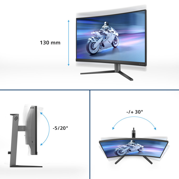 Philips Evnia 5000 27M2C5200W 00 monitor de ecrã 68,6 cm (27") 1920 x 1080 pixels Full HD LCD Preto