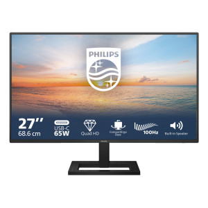 Philips 1000 series 27E1N1600AE 00 monitor de ecrã 68,6 cm (27") 2560 x 1440 pixels Quad HD LCD Preto