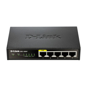 D-Link DES-1005P Não-gerido L2 Fast Ethernet (10 100) Power over Ethernet (PoE) Preto