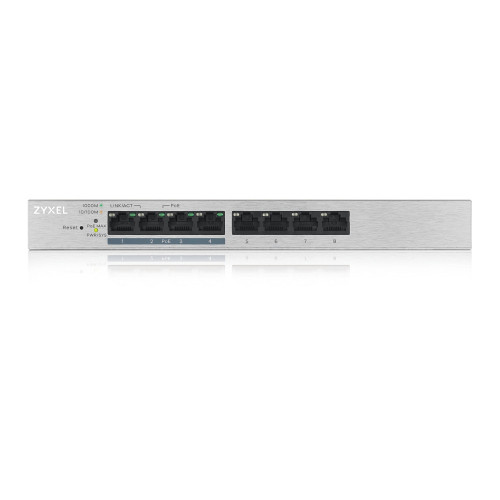 Zyxel GS1200-8HP v2 Gerido Gigabit Ethernet (10 100 1000) Power over Ethernet (PoE) Cinzento Zyxel GS1200-8HP v2 Gerido Gigabit Ethernet (10 100 1000) Power over Ethernet (PoE) Cinzento
