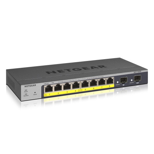 NETGEAR GS110TP Gerido L2 L3 L4 Gigabit Ethernet (10 100 1000) Power over Ethernet (PoE) Cinzento NETGEAR GS110TP Gerido L2 L3 L4 Gigabit Ethernet (10 100 1000) Power over Ethernet (PoE) Cinzento