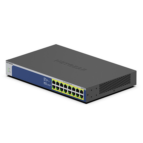 NETGEAR GS516PP Não-gerido Gigabit Ethernet (10 100 1000) Power over Ethernet (PoE) Azul, Cinzento NETGEAR GS516PP Não-gerido Gigabit Ethernet (10 100 1000) Power over Ethernet (PoE) Azul, Cinzento