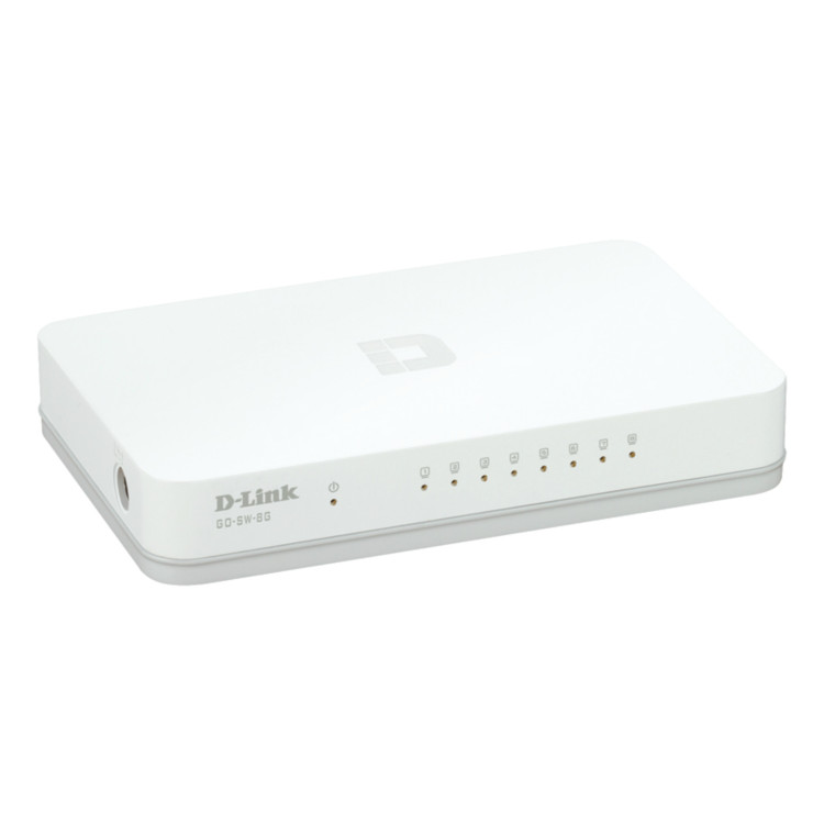 D-Link GO-SW-8G E switch de rede Não-gerido Gigabit Ethernet (10 100 1000) Branco